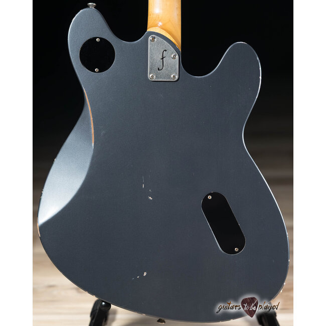 Fano GF6 Alt de Facto Left-Handed TV Jones Guitar w/ Bigsby – Charcoal Frost