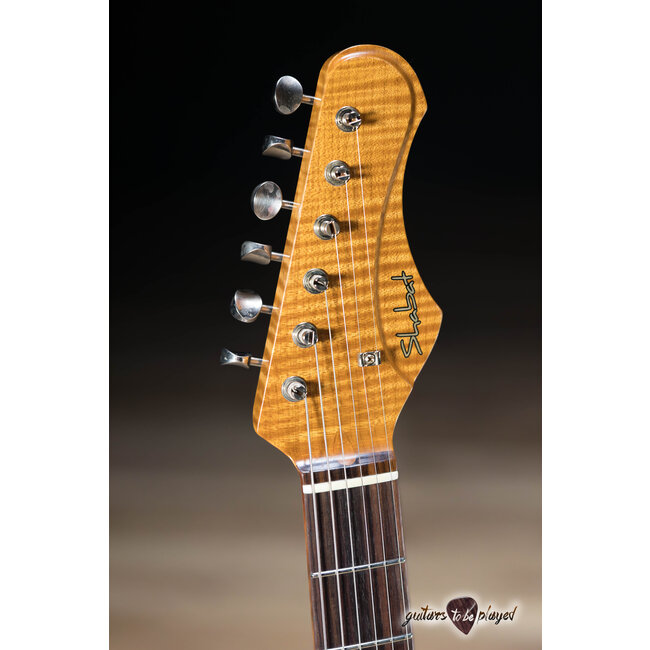 Shabat Lion Special Korina Body P-90/Humbucker Guitar – Ocean Turquoise