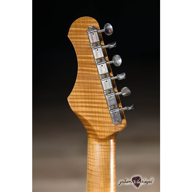 Shabat Lion Special Korina Body P-90/Humbucker Guitar – Ocean Turquoise