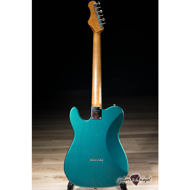 Shabat Lion Special Korina Body P-90/Humbucker Guitar – Ocean Turquoise