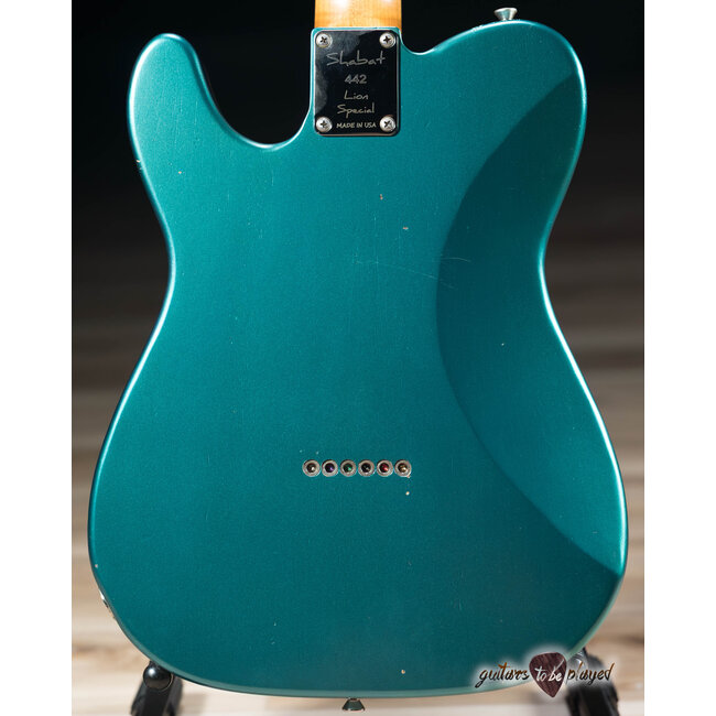 Shabat Lion Special Korina Body P-90/Humbucker Guitar – Ocean Turquoise