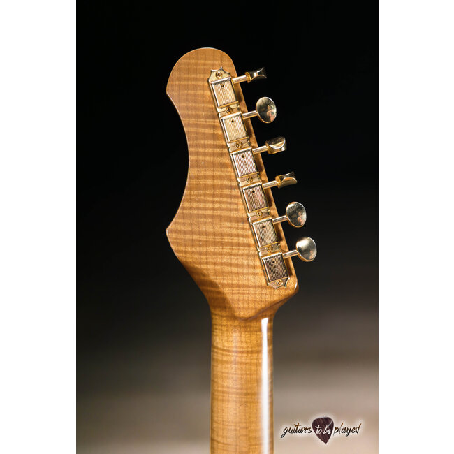 Shabat Lion Special Mahogany T-Style Guitar w/ Lollar Imperials – Black