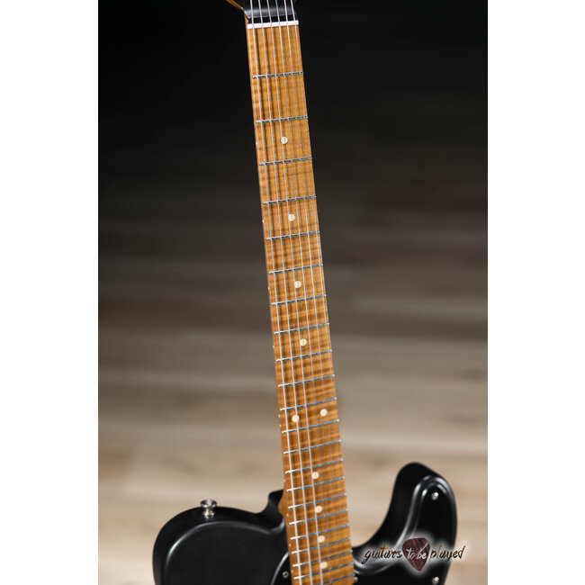 Shabat Lion Special Swamp Ash T-Style w/ Maple Neck & Lollar P-90s – Satin Black