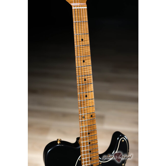 Shabat Lion Standard Swamp Ash T-Style w/ Humbucker & Maple Neck – Black