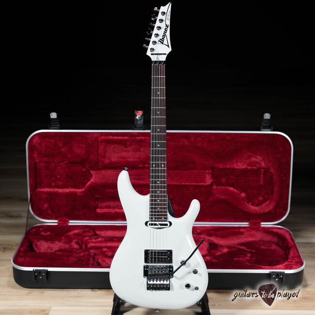 Ibanez JS2480 Joe Satriani Signature Sustainiac Guitar w/ Case – White