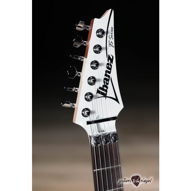 Ibanez JS2480 Joe Satriani Signature Sustainiac Guitar w/ Case – White
