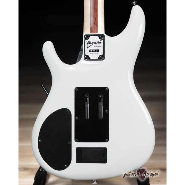 Ibanez JS2480 Joe Satriani Signature Sustainiac Guitar w/ Case – White