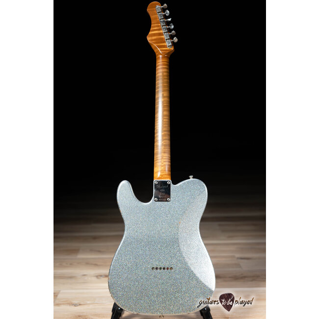 Shabat Lion Special Humbucker Guitar w/ Flame Maple & Ebony –Holographic Sparkle