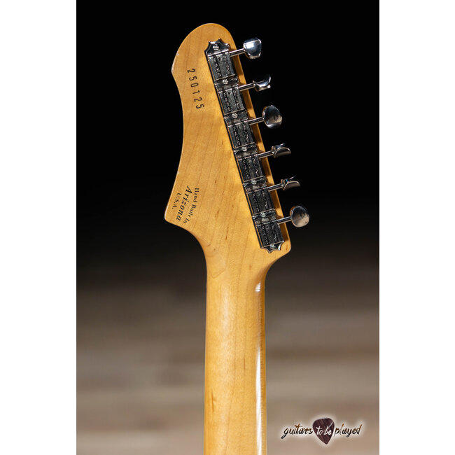 Fano JM6 Alt de Facto Lollar P-90 Guitar w/ Bigsby & Case – Firemist Gold