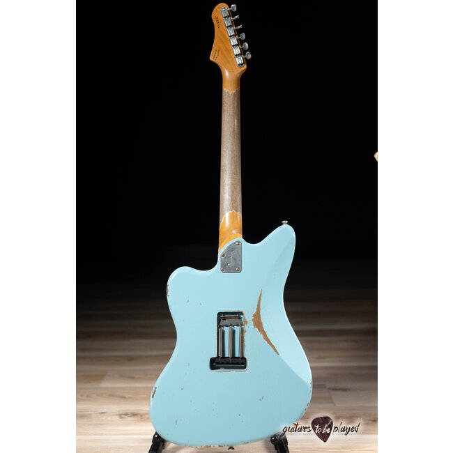 Fano JM6 Alt de Facto HSS Trem Guitar w/ Lollar Blondes & Imperial – Sonic Blue