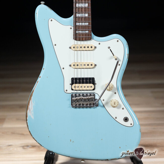Fano JM6 Alt de Facto HSS Trem Guitar w/ Lollar Blondes & Imperial – Sonic Blue