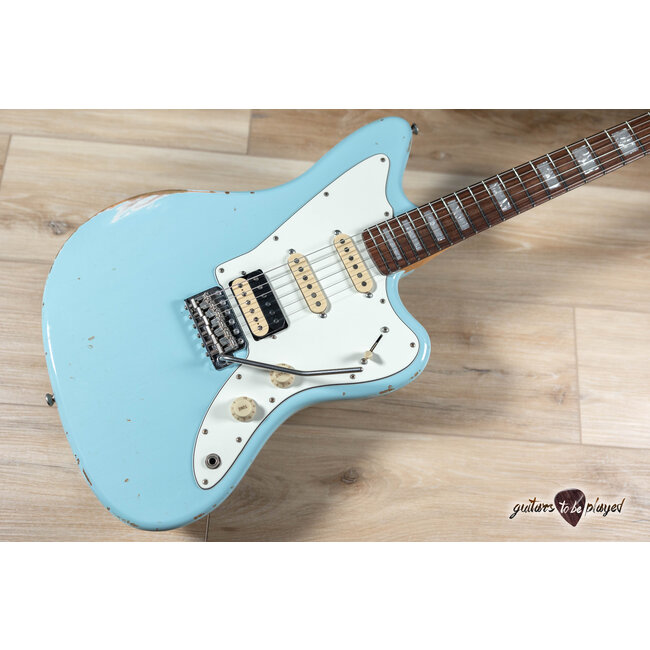 Fano JM6 Alt de Facto HSS Trem Guitar w/ Lollar Blondes & Imperial – Sonic Blue