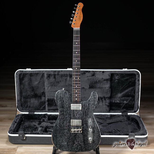 Xotic XTC-1 Custom Mahogany Humbucker T-Style w/ Ebony Fretboard – Dog Hair