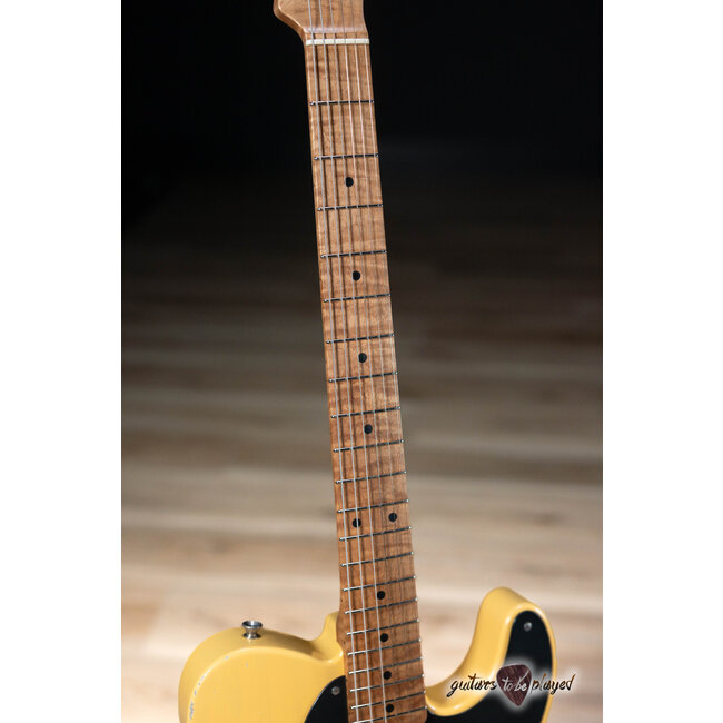 Xotic XTC-1 Swamp Ash T-Style w/ Roasted Flame Maple Neck – Butterscotch