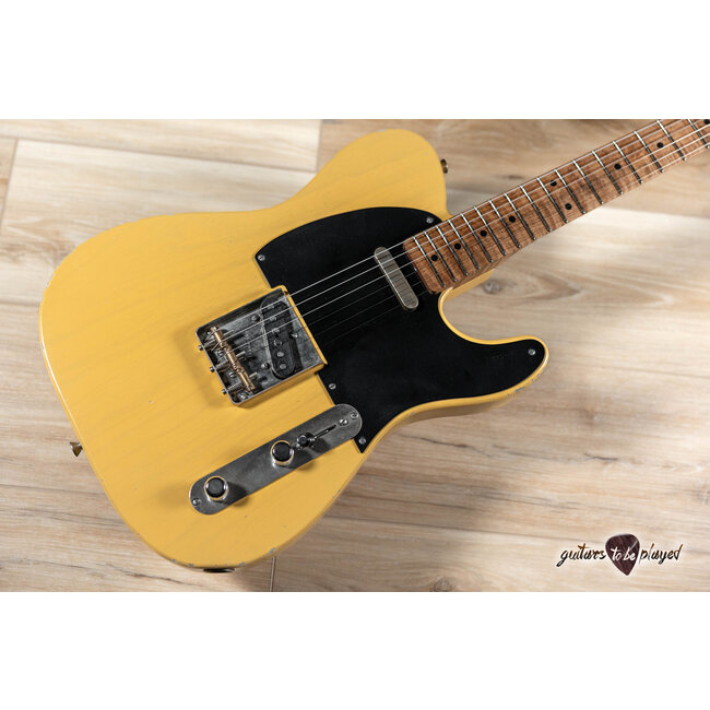Xotic XTC-1 Swamp Ash T-Style w/ Roasted Flame Maple Neck – Butterscotch