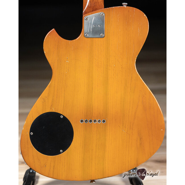 Novo Nucleus Solus F2 Guitar w/ Fralin P-90 & High Output T – Nicotine Blonde