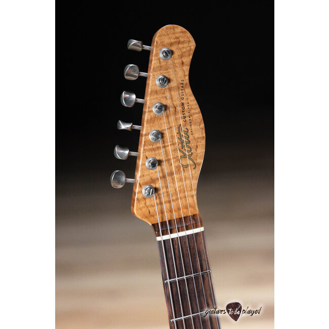 Xotic XTC-1 Alder T-Style w/ Roasted Flame Maple Neck & Rosewood – Burgundy Mist