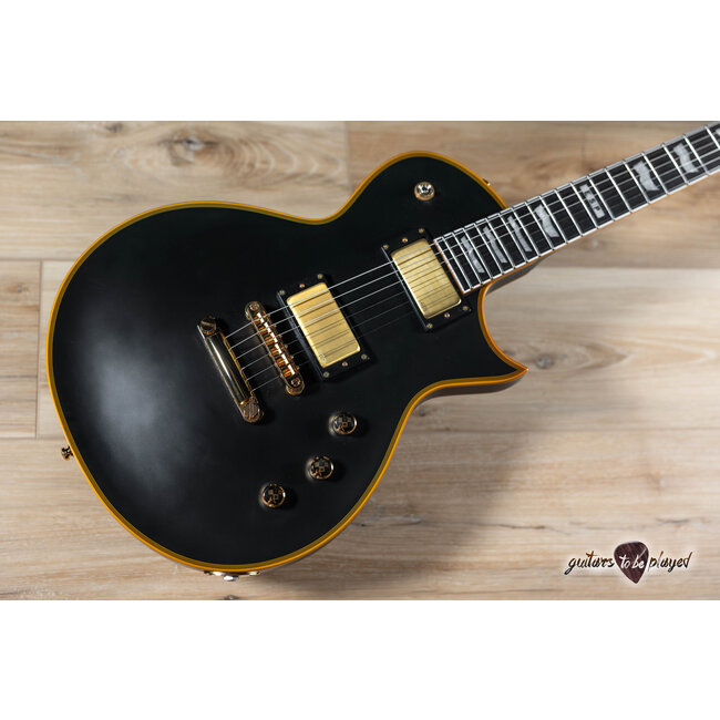 ESP E-II Eclipse DB EMG Electric Guitar w/ Case – Vintage Black (B-stock)