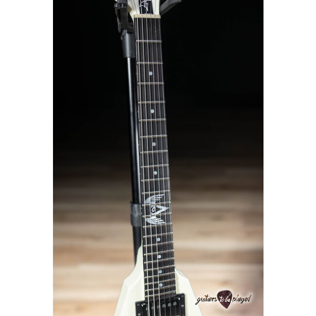 ESP Vulture James Hetfield Signature Custom Shop Guitar w/ Case – Olympic White