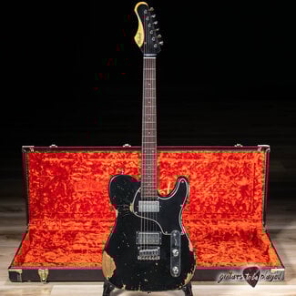Shabat Guitars Shabat Lion Special Humbucker Guitar w/ Reverse Headstock – Black