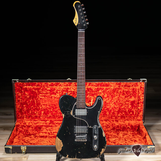 Shabat Lion Special HB Alder Body  25.5 Reverse Headstock - Black