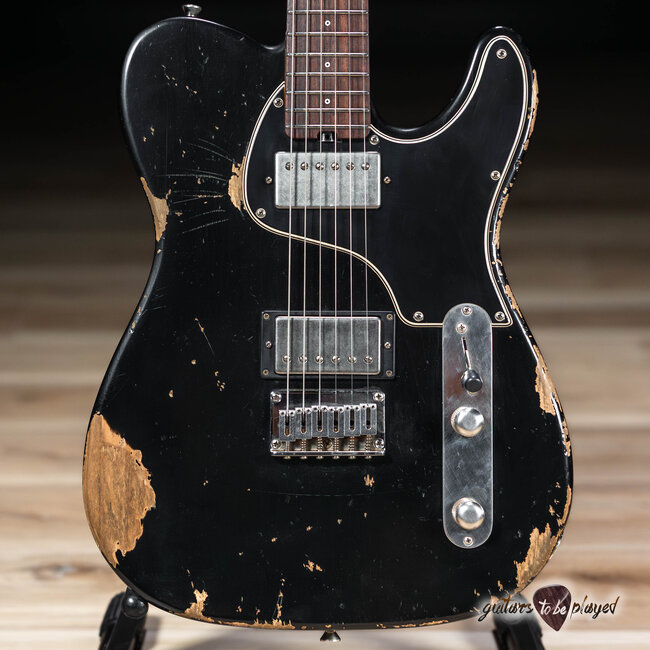 Shabat Lion Special HB Alder Body  25.5 Reverse Headstock - Black
