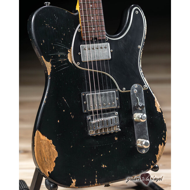 Shabat Lion Special HB Alder Body  25.5 Reverse Headstock - Black