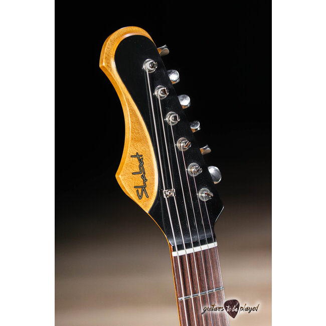 Shabat Lion Special HB Alder Body  25.5 Reverse Headstock - Black