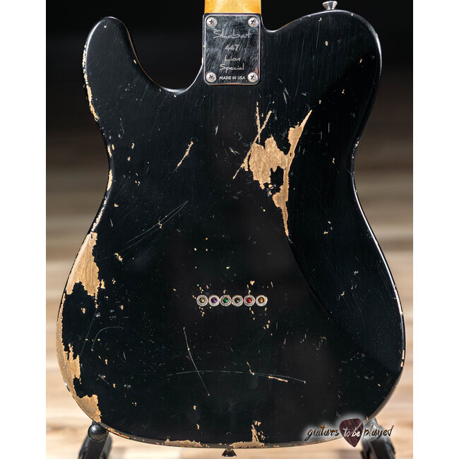 Shabat Lion Special HB Alder Body  25.5 Reverse Headstock - Black