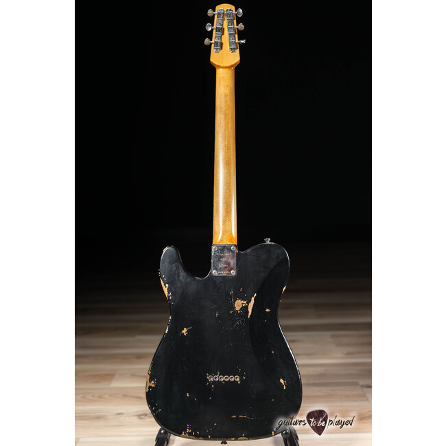 Shabat Lion Standard Pine Body T-Style w/ Maple Neck & Lollar Specials – Black