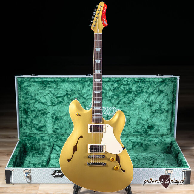Fano GF6 Alt de Facto Set Neck Guitar w/ Lollar Low Wind Imperials – Gold Top