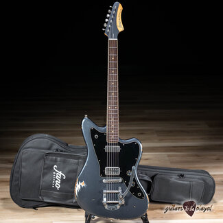 Fano Guitars Fano JM6 Alt de Facto Lollar Mini HB & LollarTron w/ Bigsby – Charcoal Frost