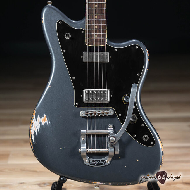 Fano JM6 Alt de Facto Lollar Mini HB & LollarTron w/ Bigsby – Charcoal Frost
