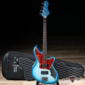 Novo Novo Nucleus Ivorus 32” Scale Bass Guitar w/ Lollar Pickups  – Lake Sonic Burst