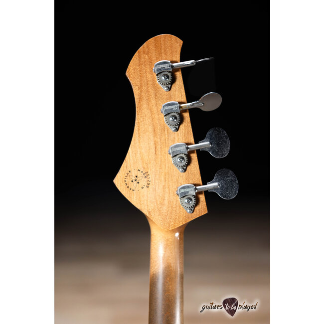 Novo Nucleus Ivorus 32” Scale Bass Guitar w/ Lollar Pickups  – Lake Sonic Burst