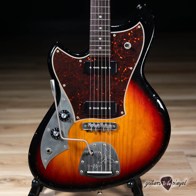 Novo Custom Serus J Left-Handed Guitar w/ Fralin P-90s – 3-Tone Burst