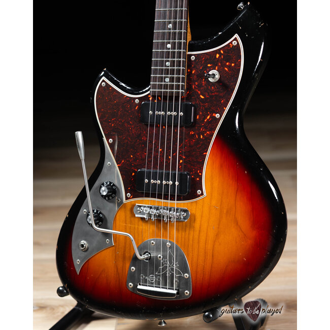 Novo Custom Serus J Left-Handed Guitar w/ Fralin P-90s – 3-Tone Burst