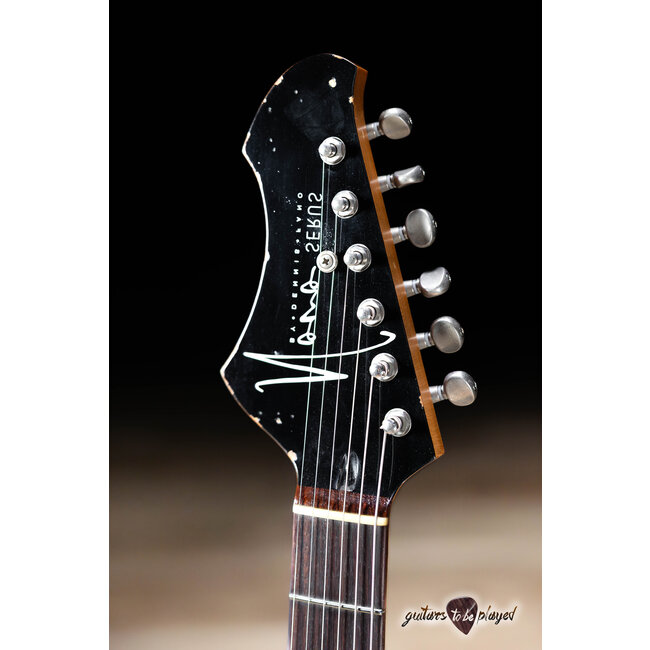 Novo Custom Serus J Left-Handed Guitar w/ Fralin P-90s – 3-Tone Burst