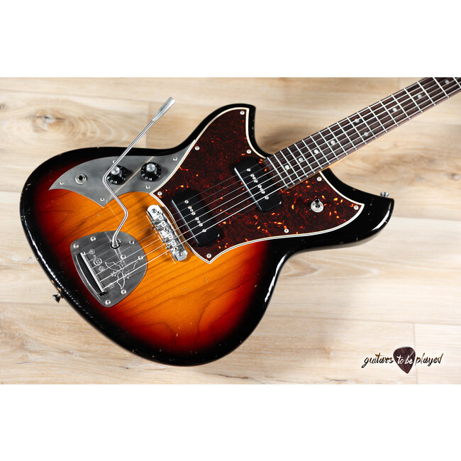 Novo Custom Serus J Left-Handed Guitar w/ Fralin P-90s – 3-Tone Burst