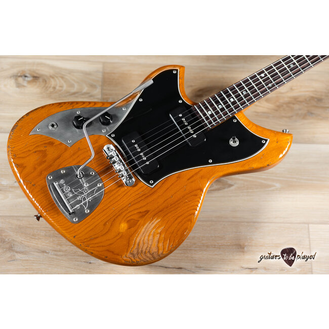 Novo Custom Serus J Left-Handed Guitar w/ Fralin P-90s – Amber