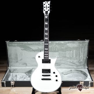 ESP Guitars ESP E-II Eclipse EMG Electric Guitar w/ Case – Snow White Satin