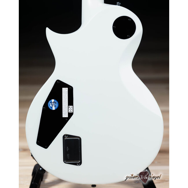 ESP E-II Eclipse EMG Electric Guitar w/ Case – Snow White Satin