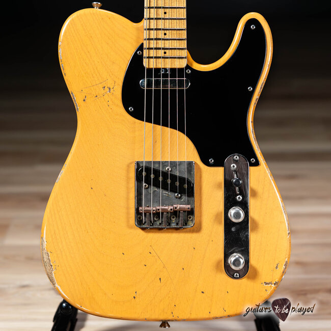 Shabat Lion Standard 1pc Swamp Ash & Maple Snakehead w/ Vintage T’s–Butterscotch