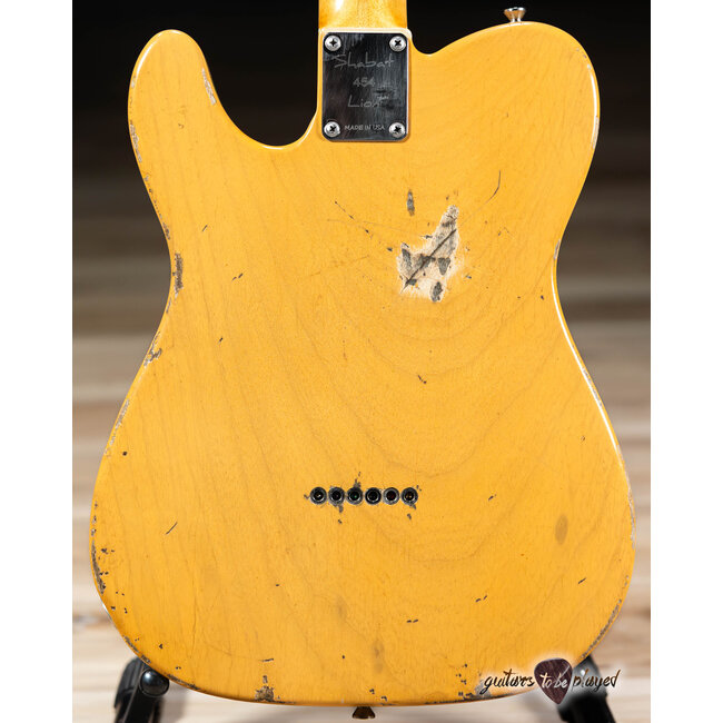 Shabat Lion Standard 1pc Swamp Ash & Maple w/ Lollar Vintage T’s – Butterscotch