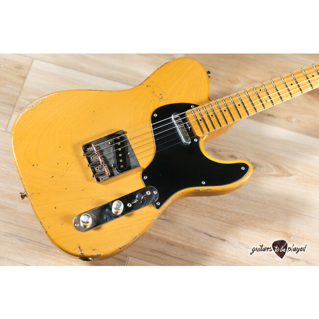 Shabat Lion Standard 1-pc Swamp Ash & Maple w/ Lollar Vintage T’s – Butterscotch