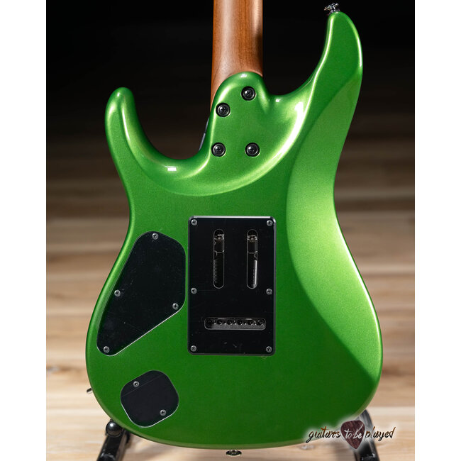 Ibanez AZ2402 Prestige HH Roasted Maple Neck Guitar w/ Case – Apple Green Metallic