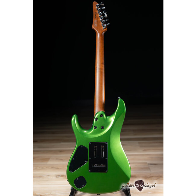 Ibanez AZ2402 Prestige HH Roasted Maple Neck w/ Case – Apple Green Metallic