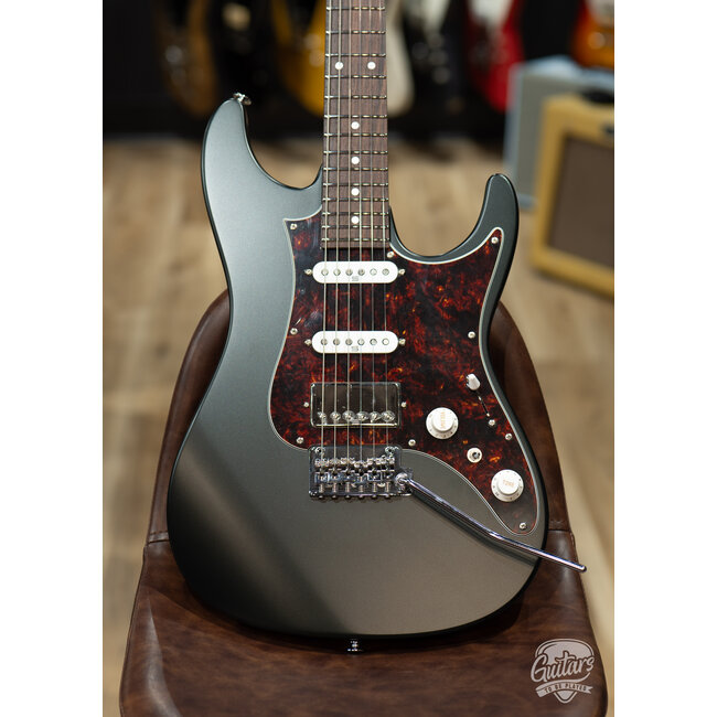 Ibanez AZ2204N Prestige HSS Guitar w/ Case – Ivy Green Metallic Flat (Demo)