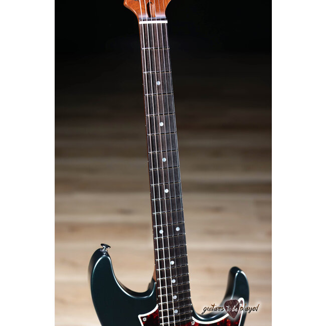 Ibanez AZ2204N Prestige HSS Guitar w/ Case – Ivy Green Metallic Flat