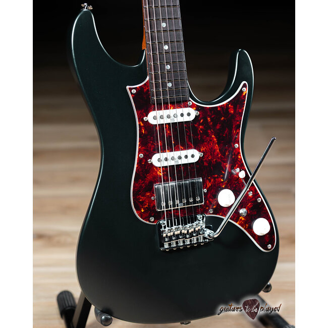 Ibanez AZ2204N Prestige HSS Guitar w/ Case – Ivy Green Metallic Flat